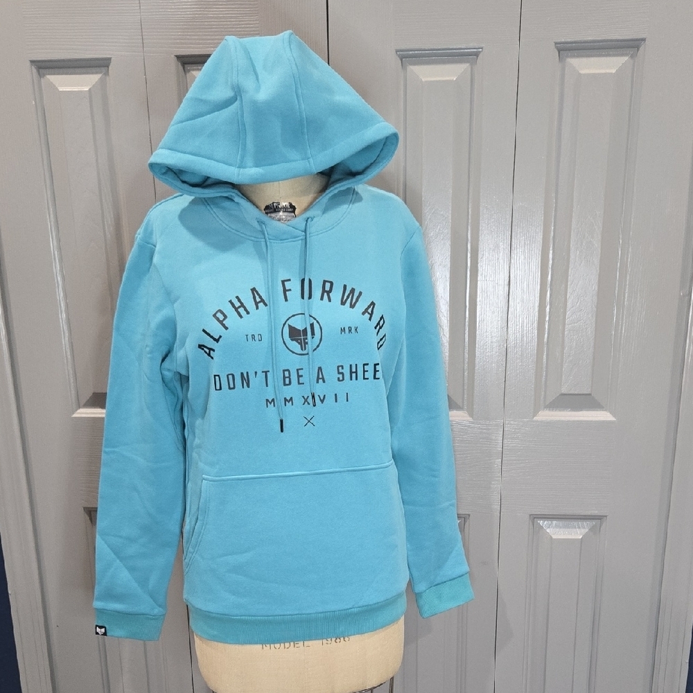 NWT Pacific Blue Alpha Forward / Novel Don't Be A Sheep Hoodie